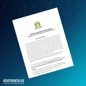 Editable Uganda White Father's Foundation Technical Diploma Template Page Preview - EditDocs