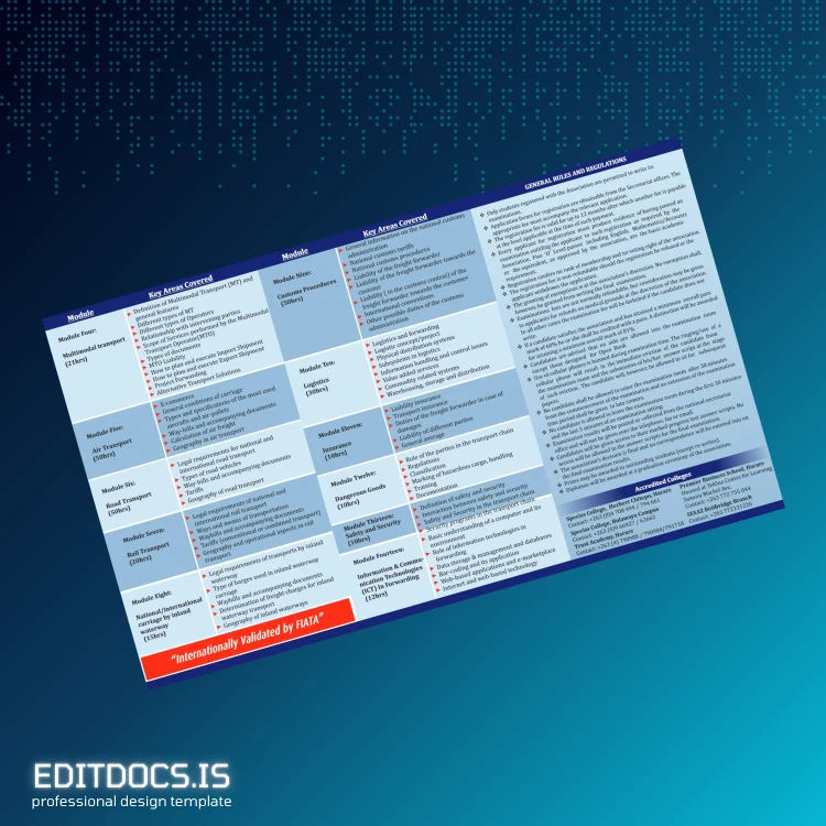 Editable Zimbabwe Shipping and Forwarding Agents' Association FIATA Diploma in International Freight Forwarding Template page 2 Page Preview - EditDocs